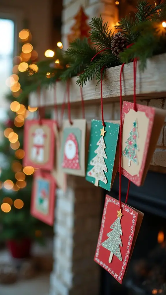 christmas card ornament project