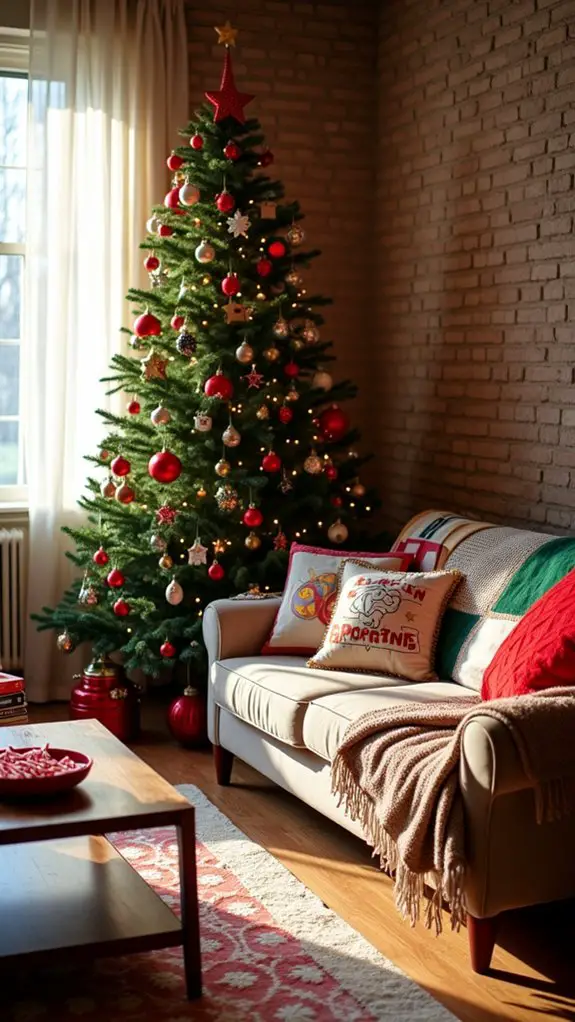 cinematic christmas tree decor