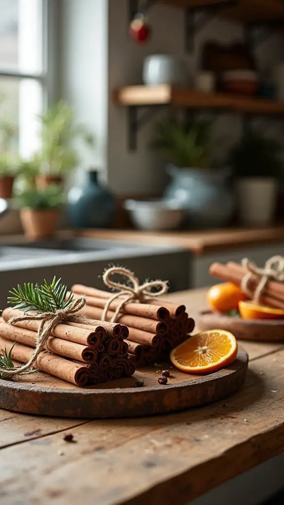cinnamon stick holiday decor
