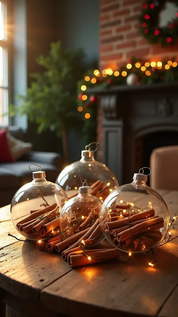 cinnamon stick holiday ornaments