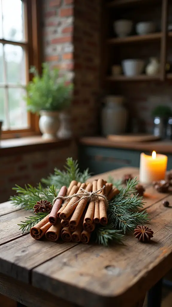 cinnamon sticks as ornaments