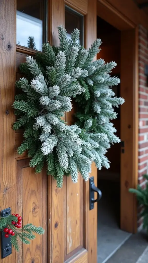 classic snowy winter decoration