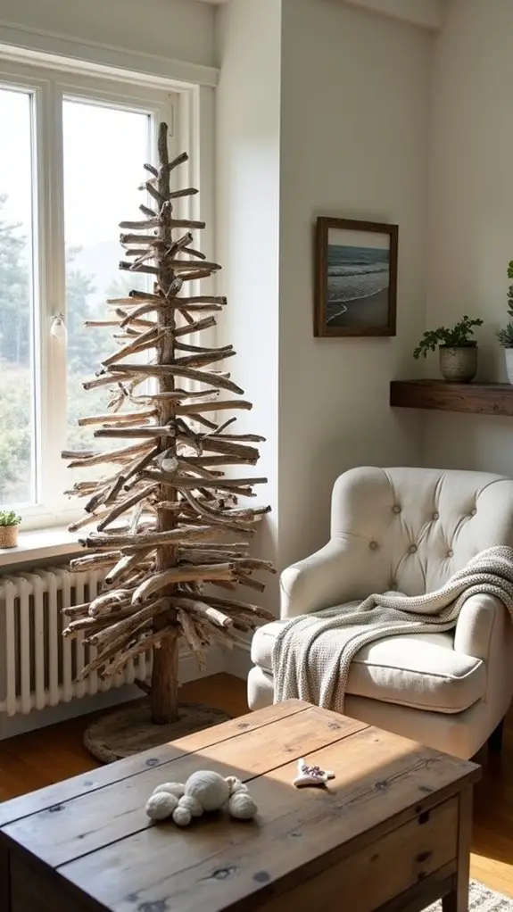 coastal christmas driftwood decorations