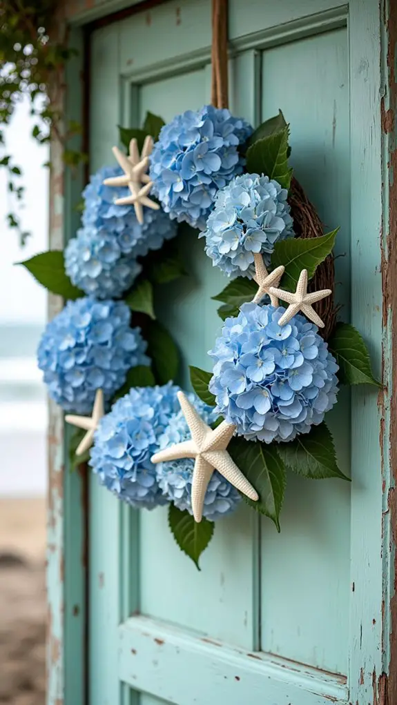 coastal christmas wreath elegance