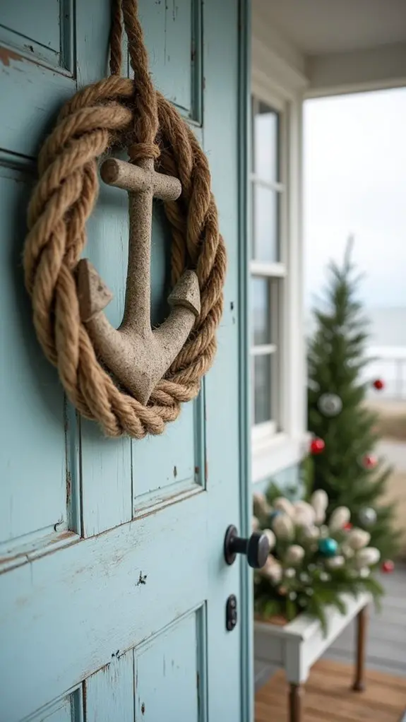 coastal holiday decor wreath