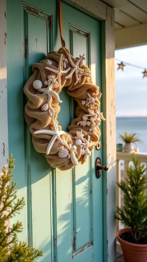 coastal holiday decorative wreath