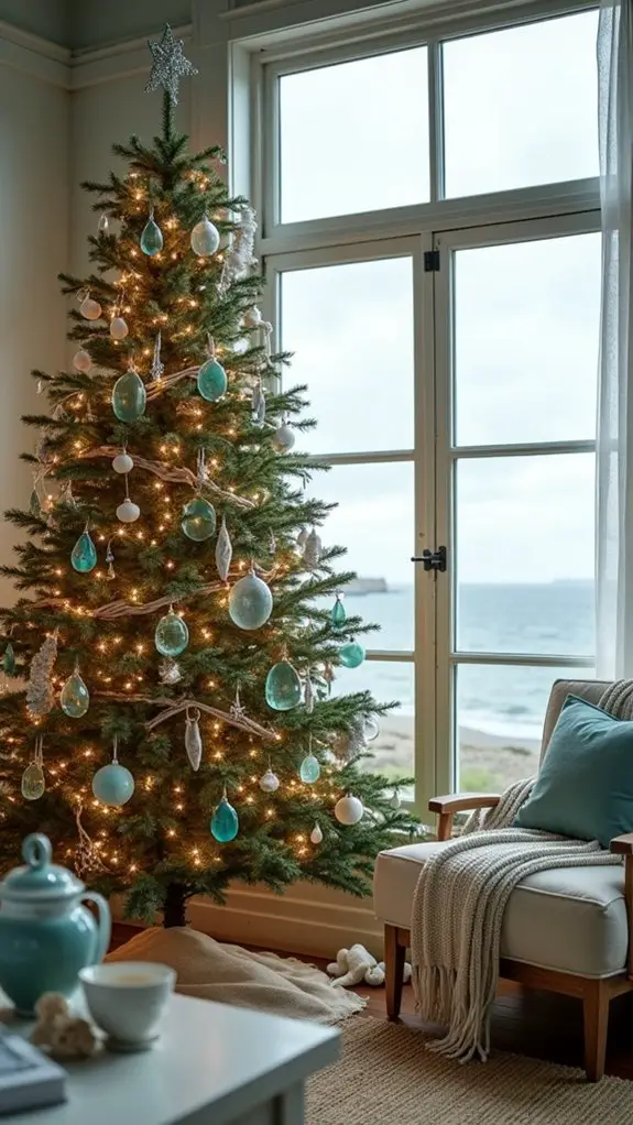 coastal inspired holiday decorations