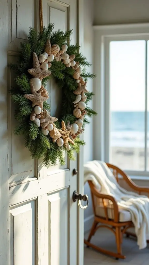 coastal summer memory wreath