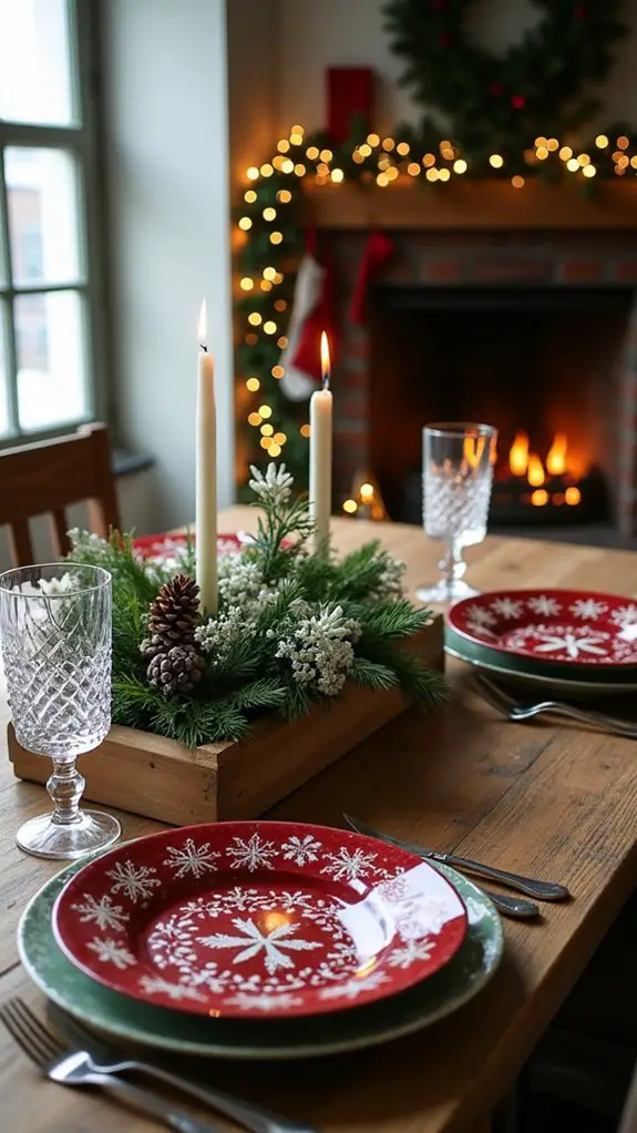 cohesive themed dinnerware selection