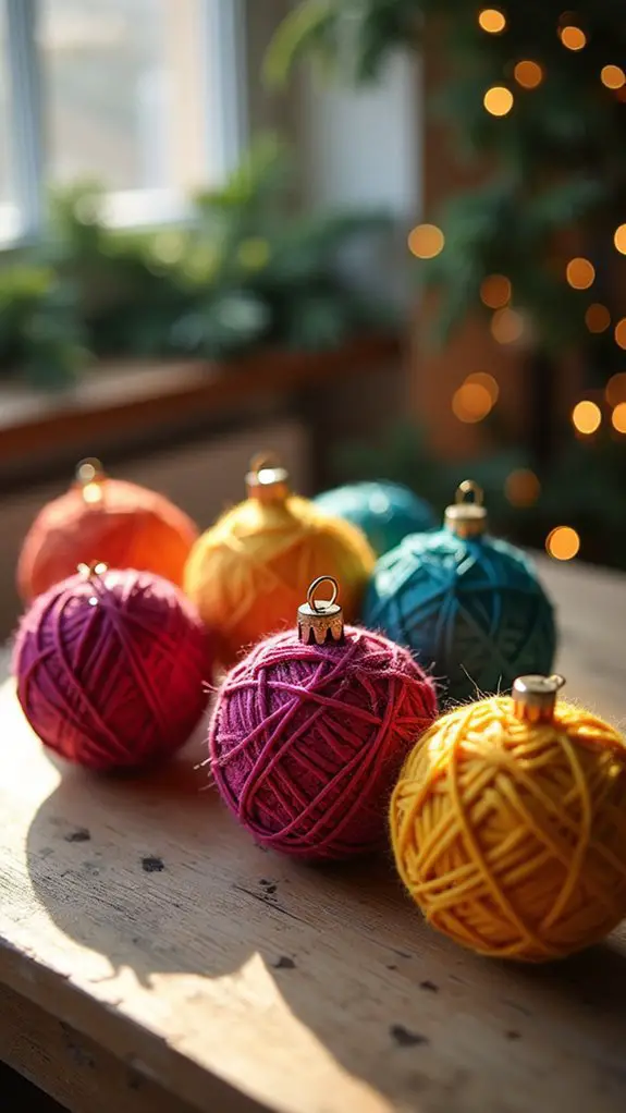 colorful diy holiday ornaments