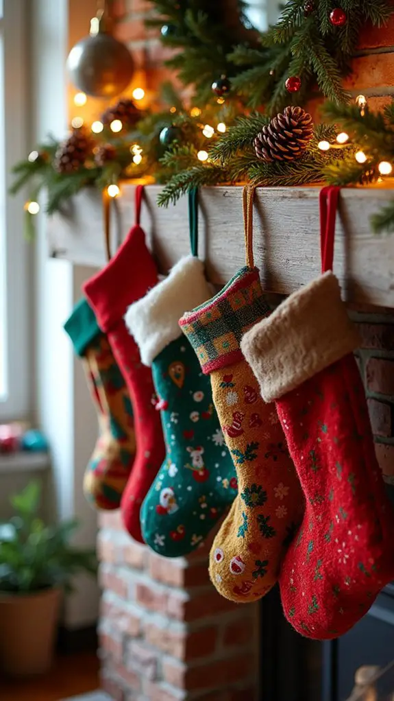 colorful festive stockings collection