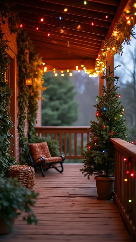 colorful festive string lights