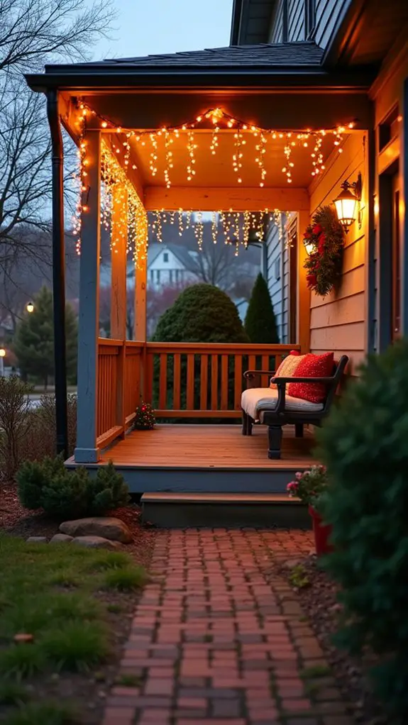 colorful festive winter lights