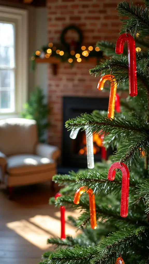 colorful holiday ornament decorations