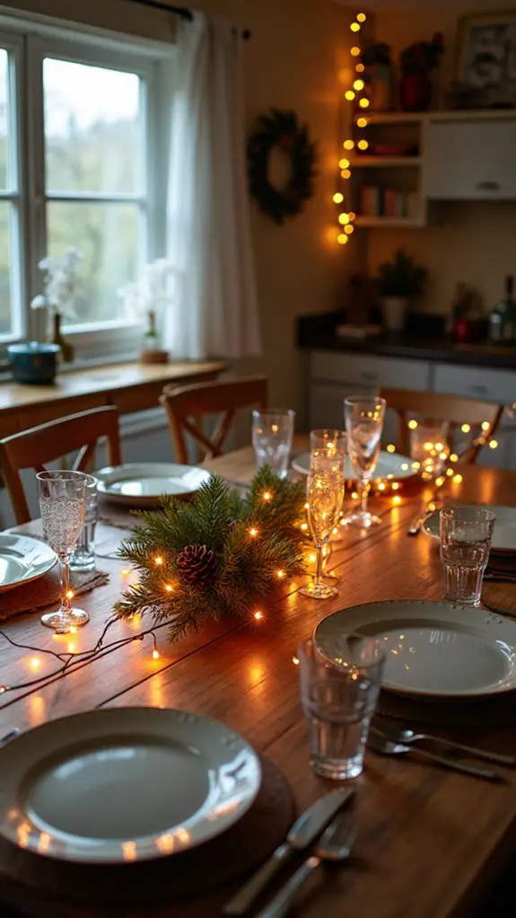 colorful lights enhance ambiance