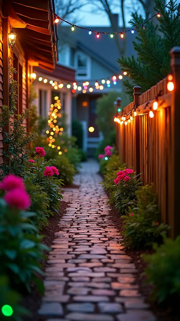 colorful lights enhance festivities