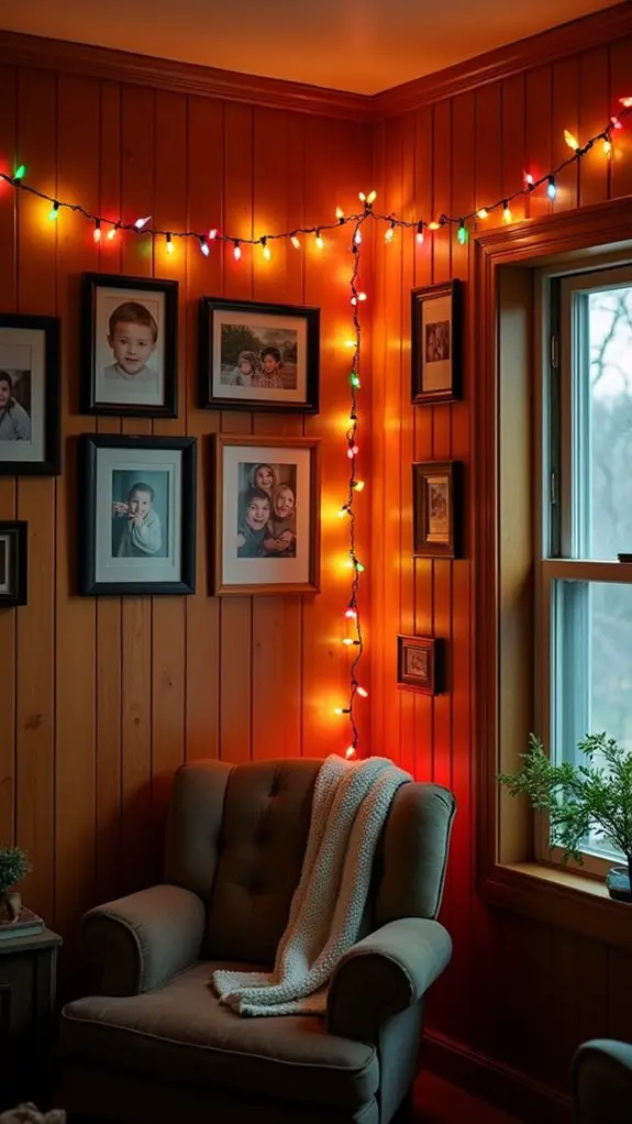 colorful lights highlight memories