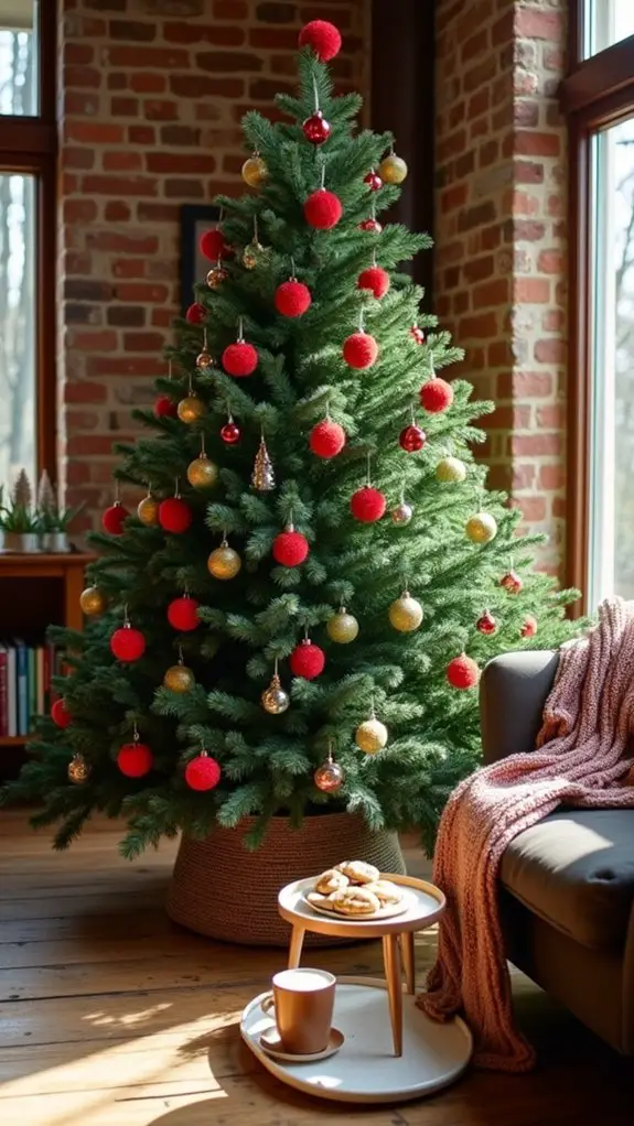 colorful pom pom decorations