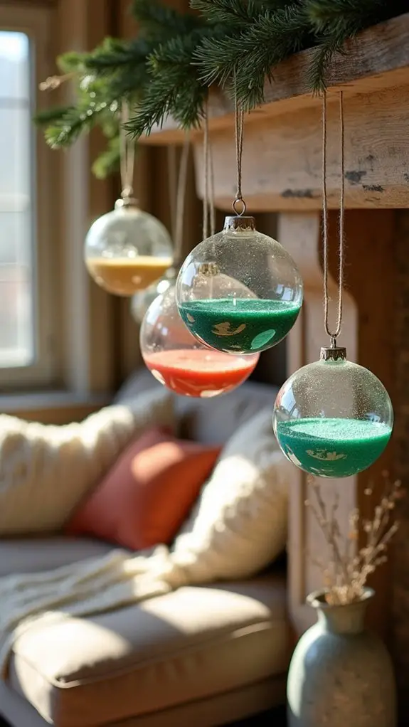 colorful sand ornament layers