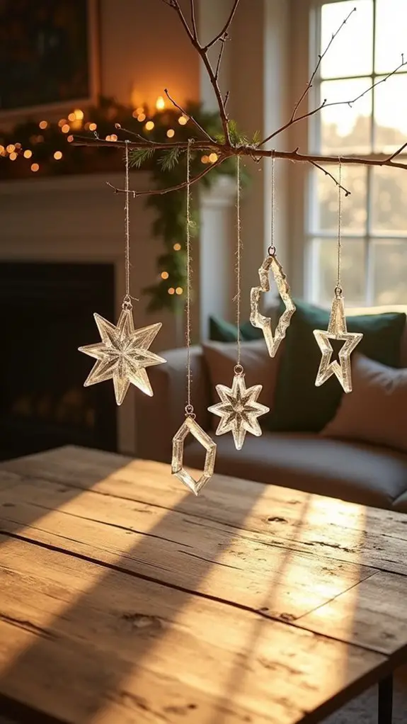 contemporary transparent acrylic ornaments