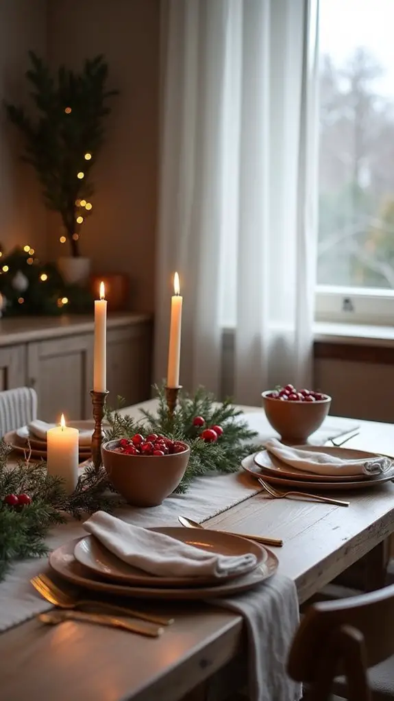 cozy atmosphere with candles