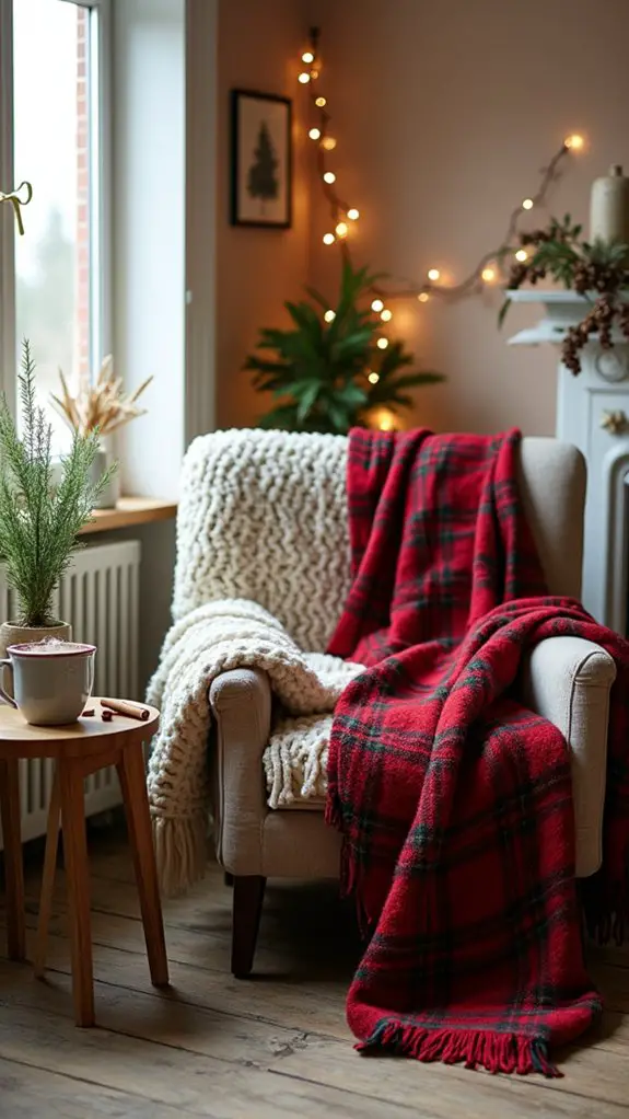 cozy blankets create warmth