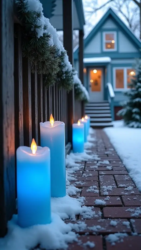 cozy blue led ambiance