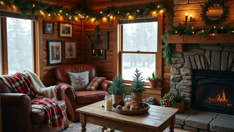 19 Rustic Christmas Decor Ideas That Bring Cabin Charm Indoors cozy cabin inspired holiday decor