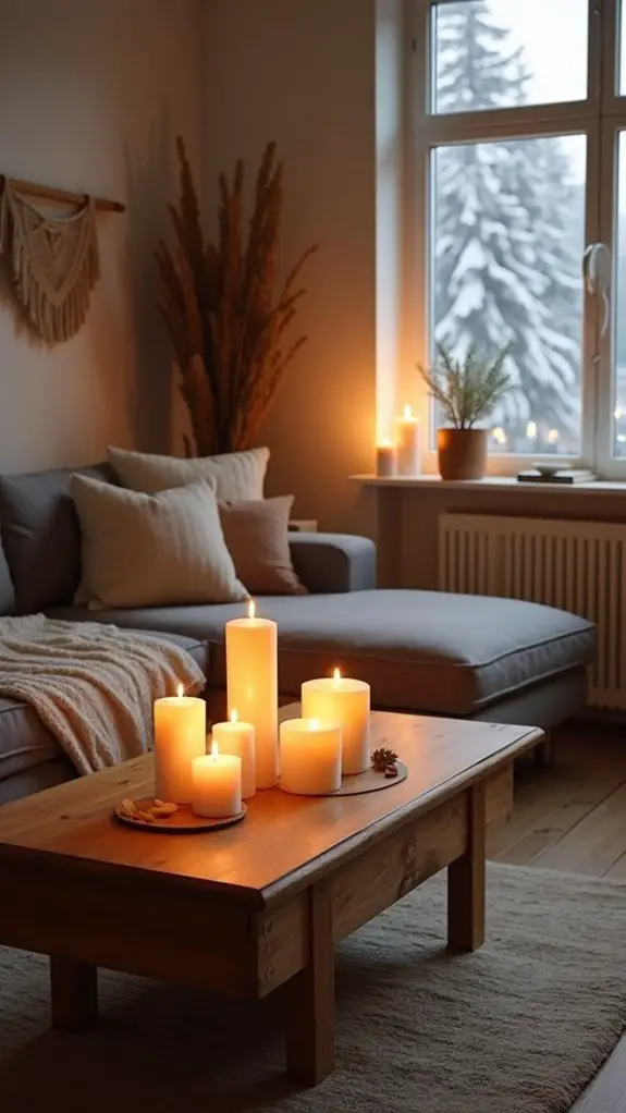 cozy candlelight ambiance creation