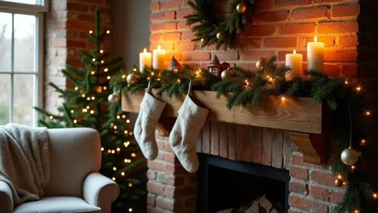 25 Cozy Light Christmas Mantle Ideas for Evenings by the Fire cozy christmas mantle decorations