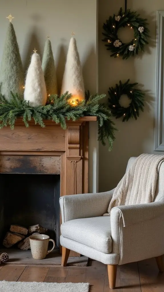 cozy customizable felted trees