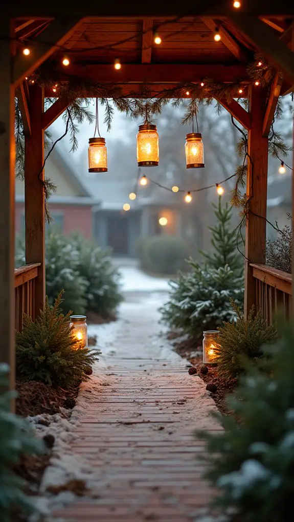 cozy diy mason jar lanterns