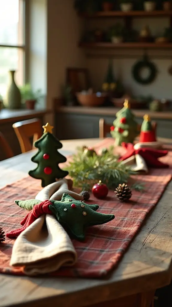 cozy fabric napkin holders