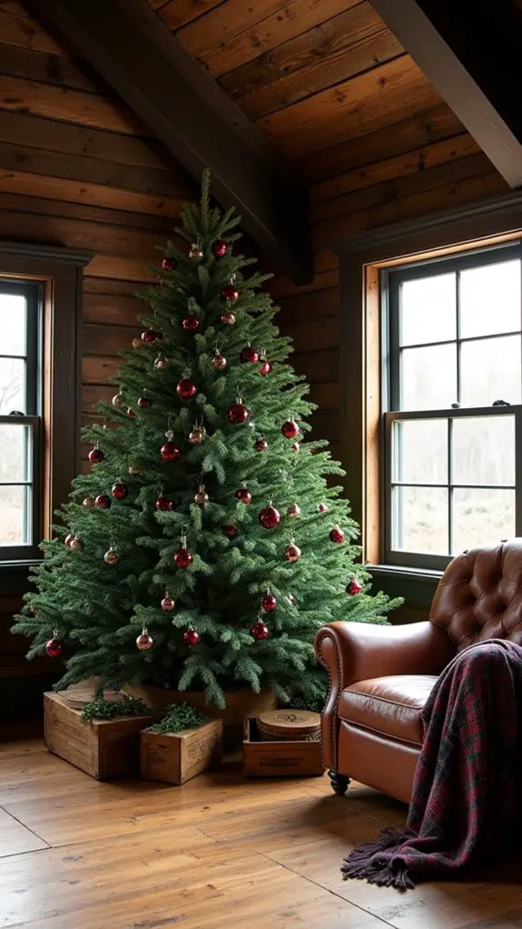 cozy farmhouse christmas tree