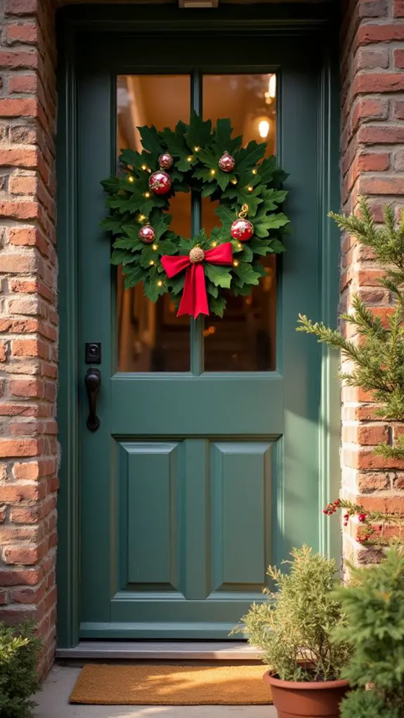 cozy felt christmas wreath