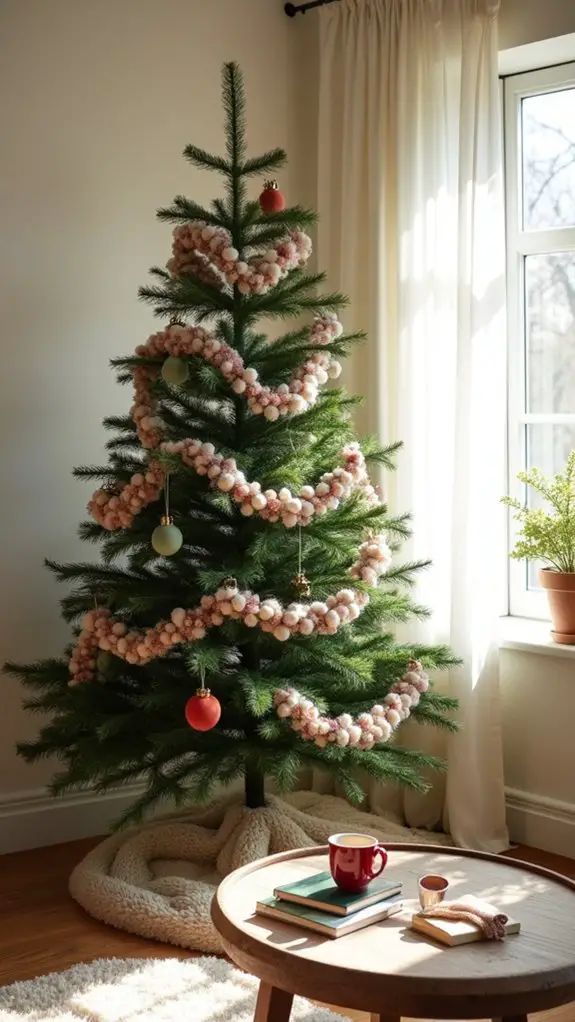cozy felt garland tree