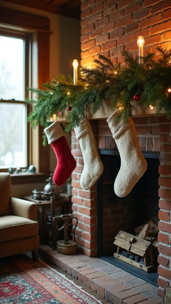 cozy festive garland display