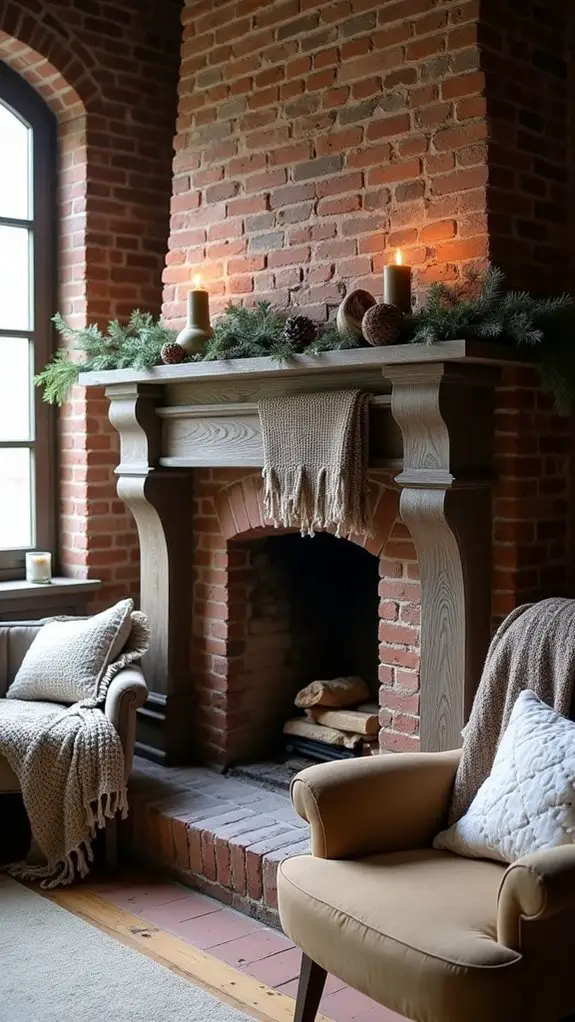 cozy festive knit decor