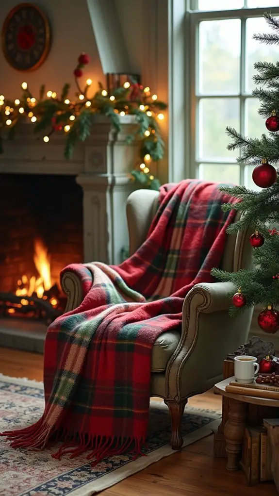 cozy festive throw blankets