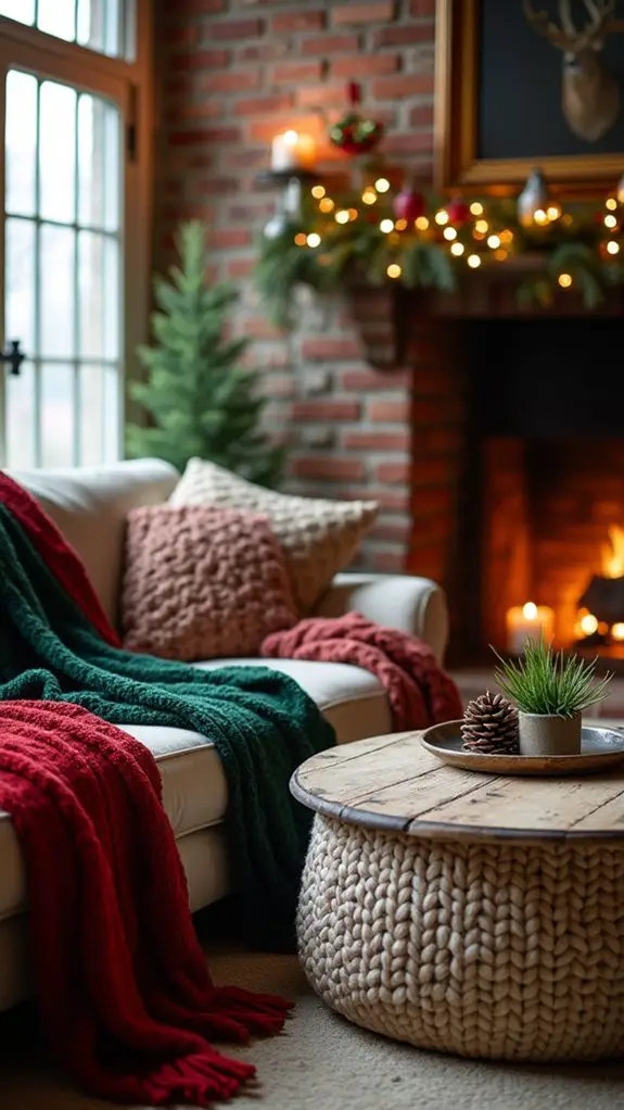 cozy festive throw blankets
