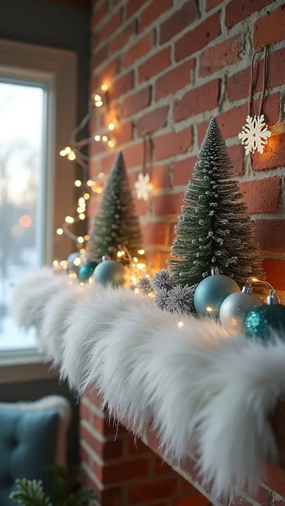cozy festive winter display