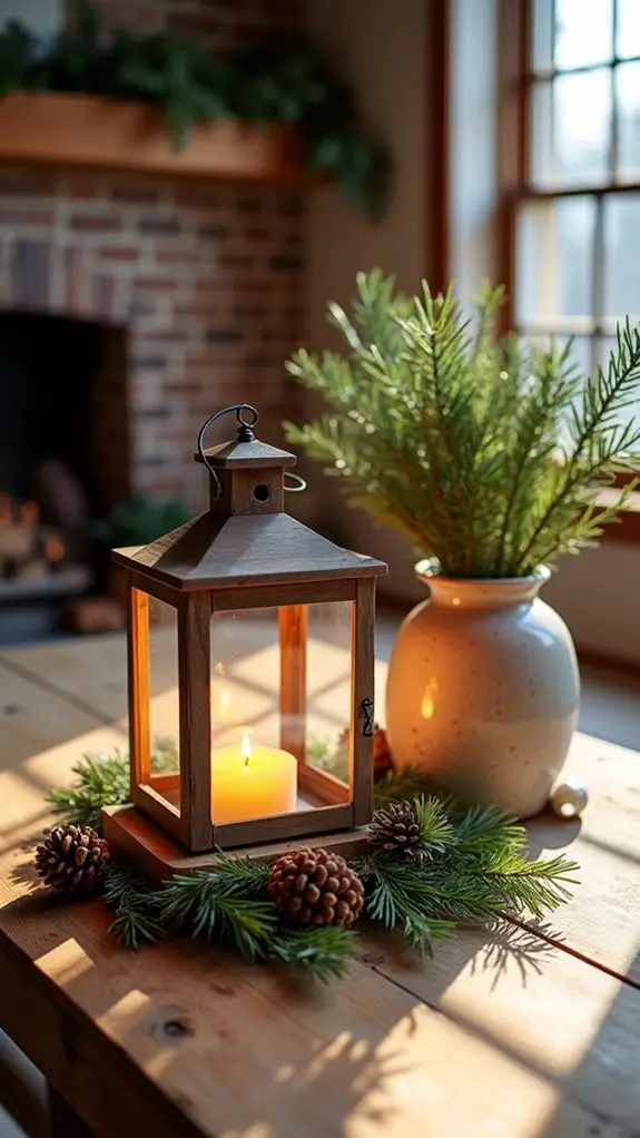 cozy forest themed holiday decor