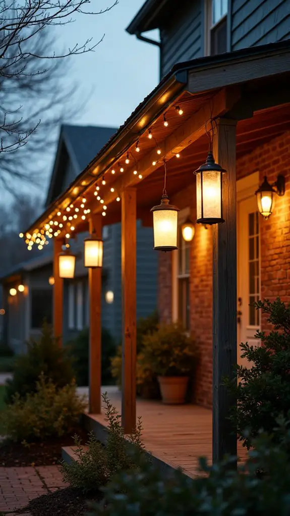cozy frosted glass lanterns