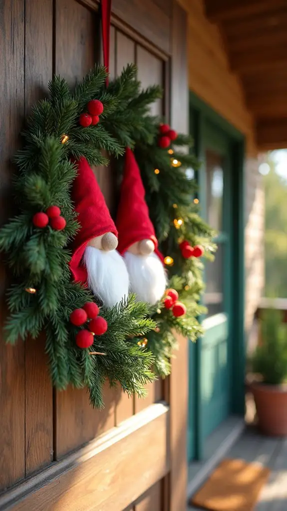 cozy handmade felt gnome