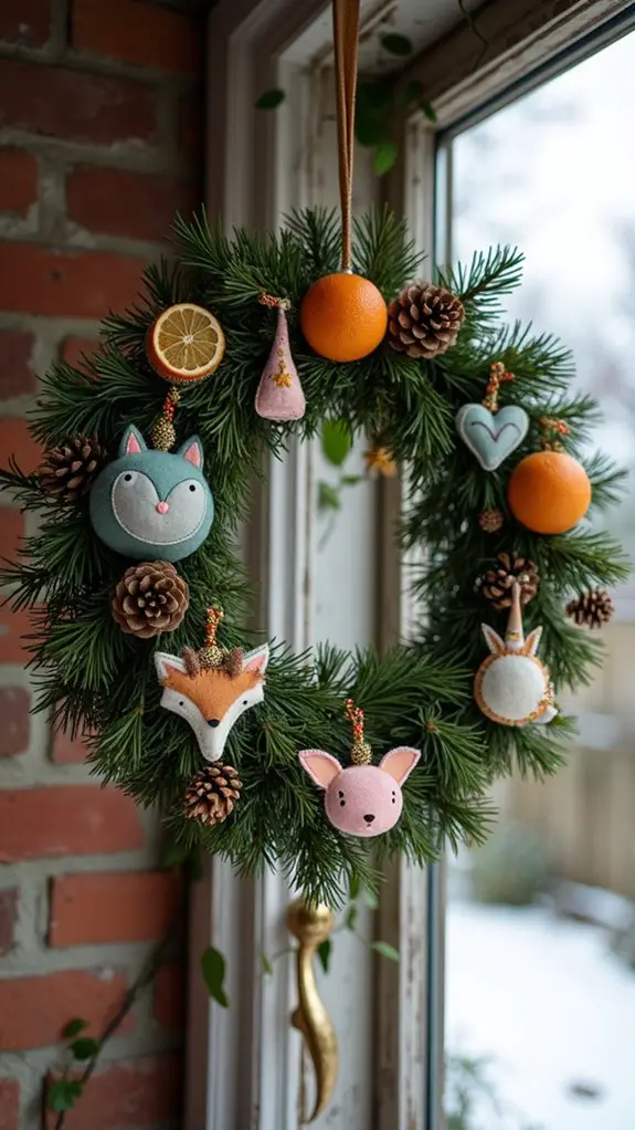 cozy handmade holiday ornaments