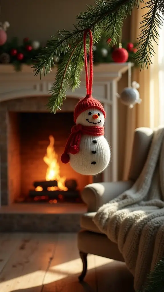 cozy handmade holiday ornaments