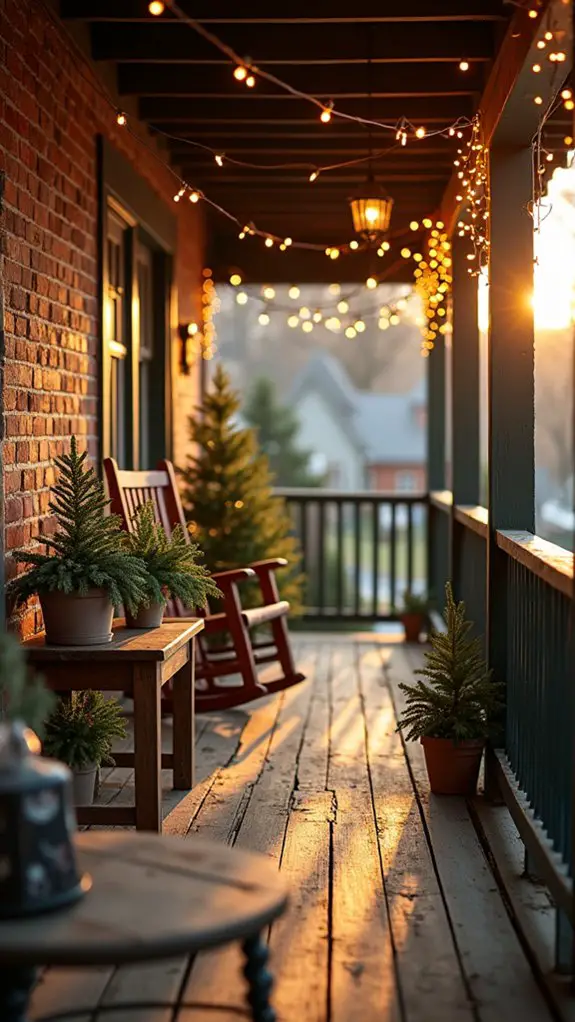 cozy holiday string lights