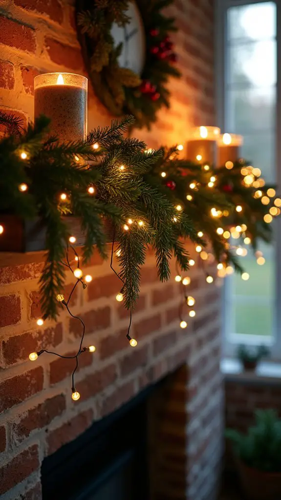 cozy illuminated holiday decor