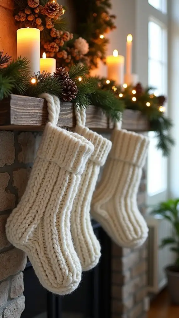 cozy knit holiday decor
