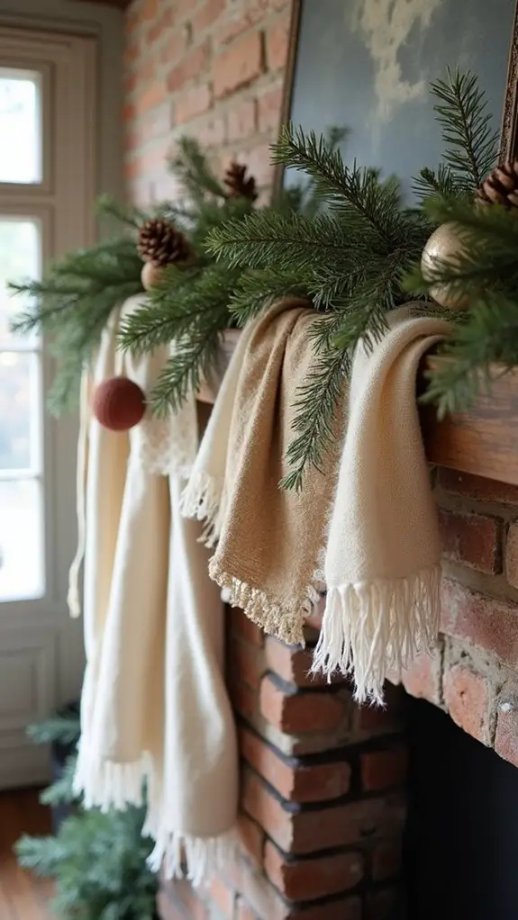 cozy layered fabric textures